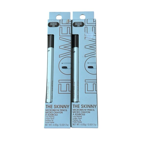 Flower Beauty Other - Lot 2 Flower Beauty The Skinny Microbrow Pencil SB6 Espresso NIB NEW
